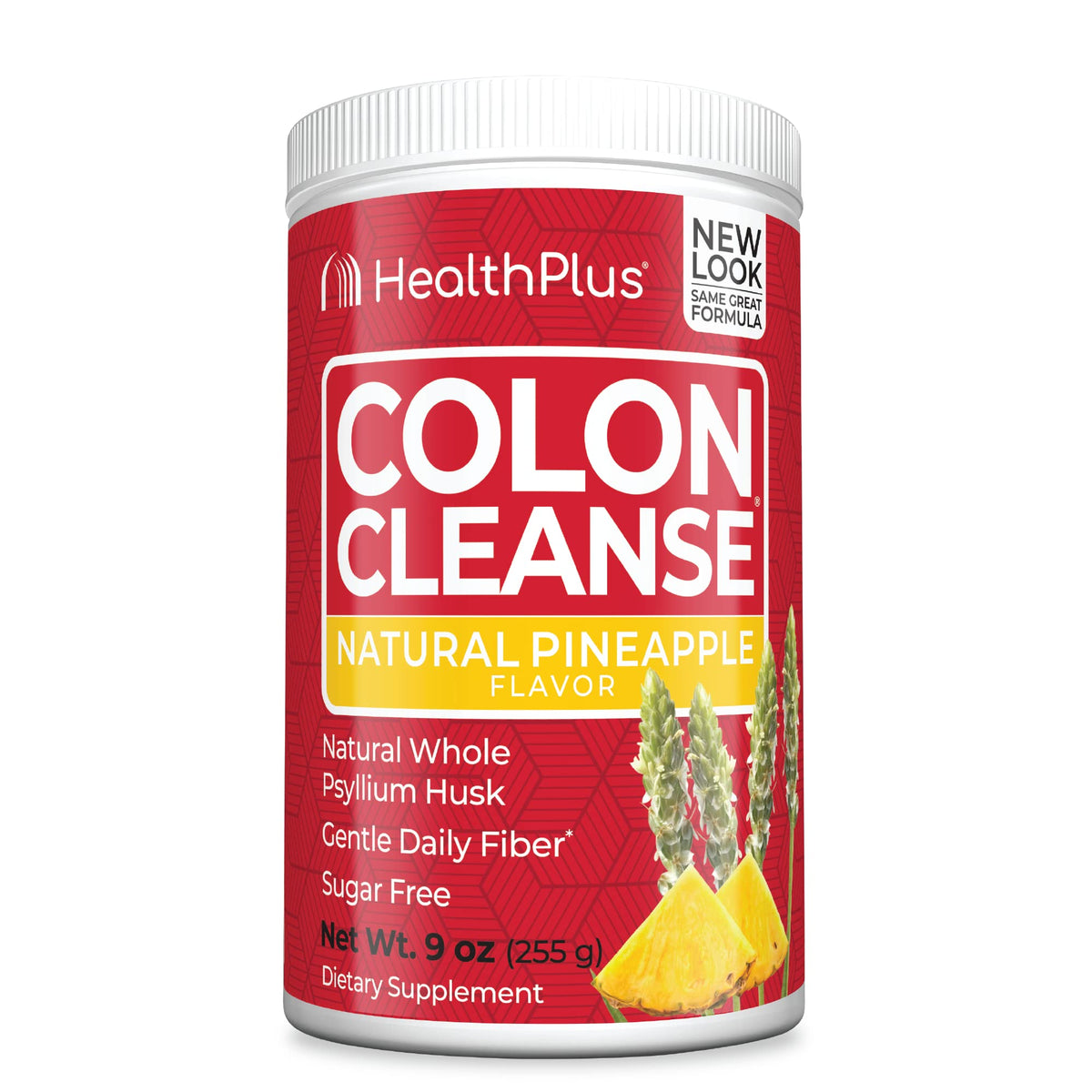 Health Plus Colon Cleanse: poudre ananas, goût fruité, soutient la régularité.