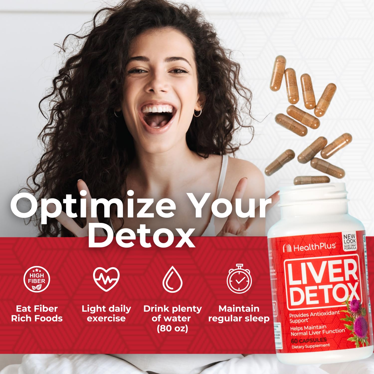 Health Plus Détox N-acétylcystéine, complément végétal pour routine bien-être