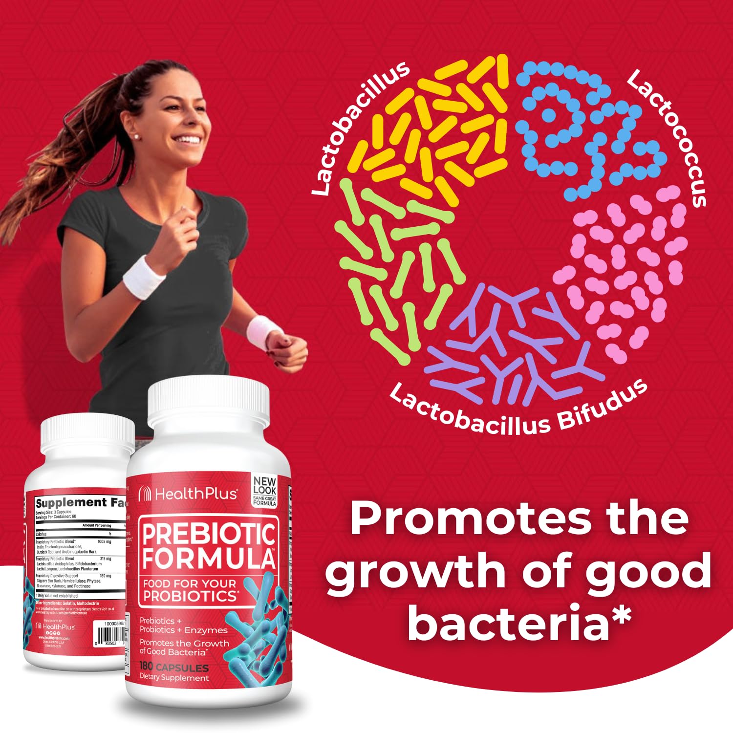 Health Plus Prebiotique Formule - Emballage recyclable, choix respectueux de l'environnement