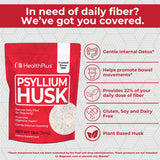 Health Plus psyllium husk smoothie matin : démarrage de journée avec une fibre pratique.