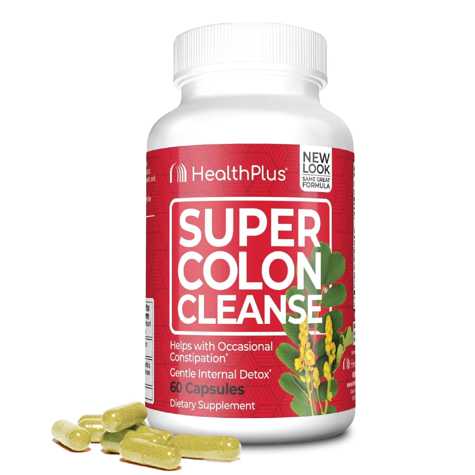 Health Plus Super Colon Cleanse en bouteille, soutien digestif doux au quotidien.