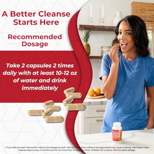 Ingrédients Health Plus Super Colon Cleanse psyllium séné probiotiques.