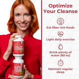 Tableau nutritionnel Health Plus Super Colon Cleanse clair et lisible.