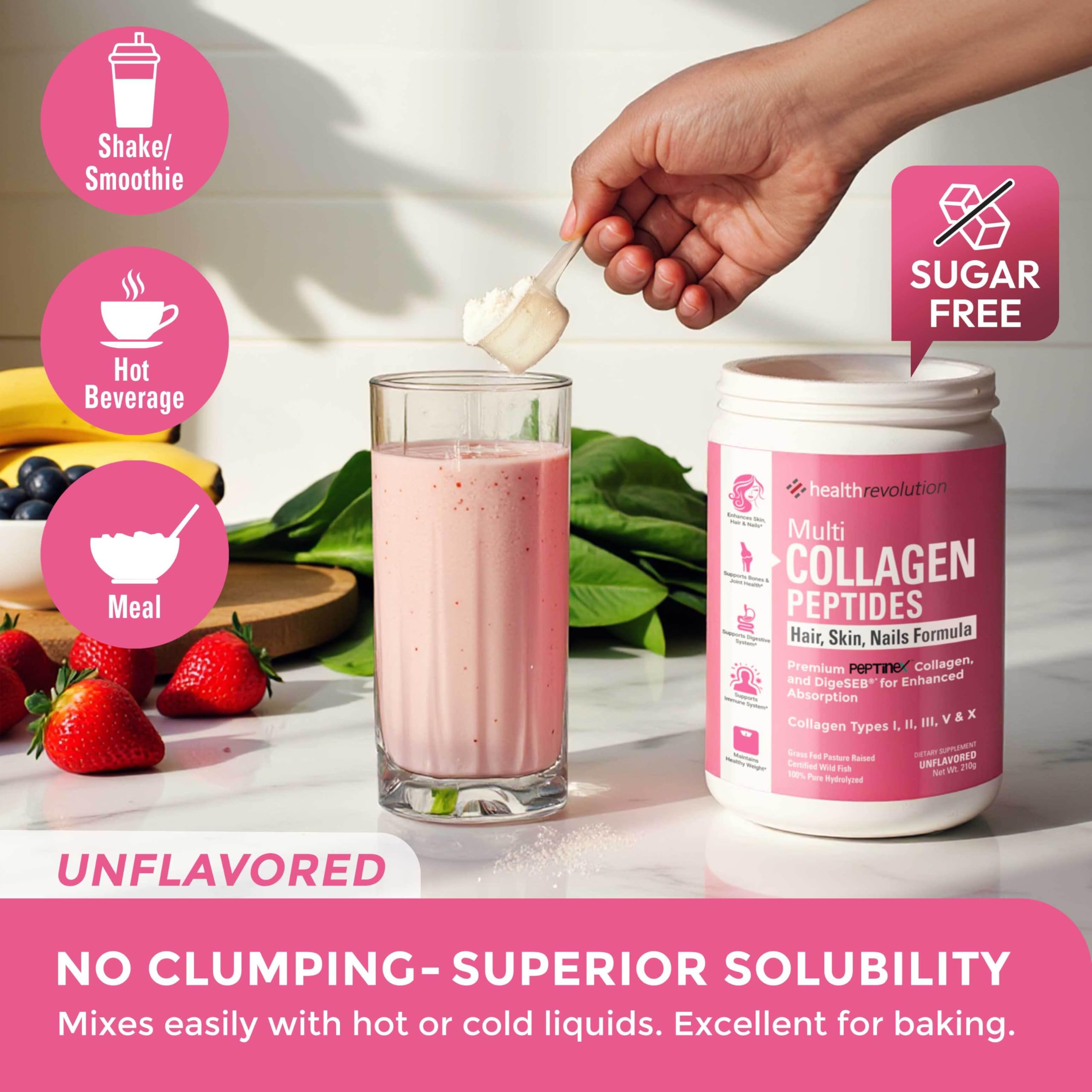 Health Revolution Bouteille 210 g, format pratique pour routine quotidienne.