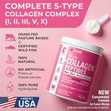Health Revolution Collagene poudre 5 types, mélange homogène pour utilisation facile.