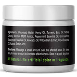 Health Revolution Crème Arnica Chanvre – utilisation quotidienne sur dos, genoux et pieds.