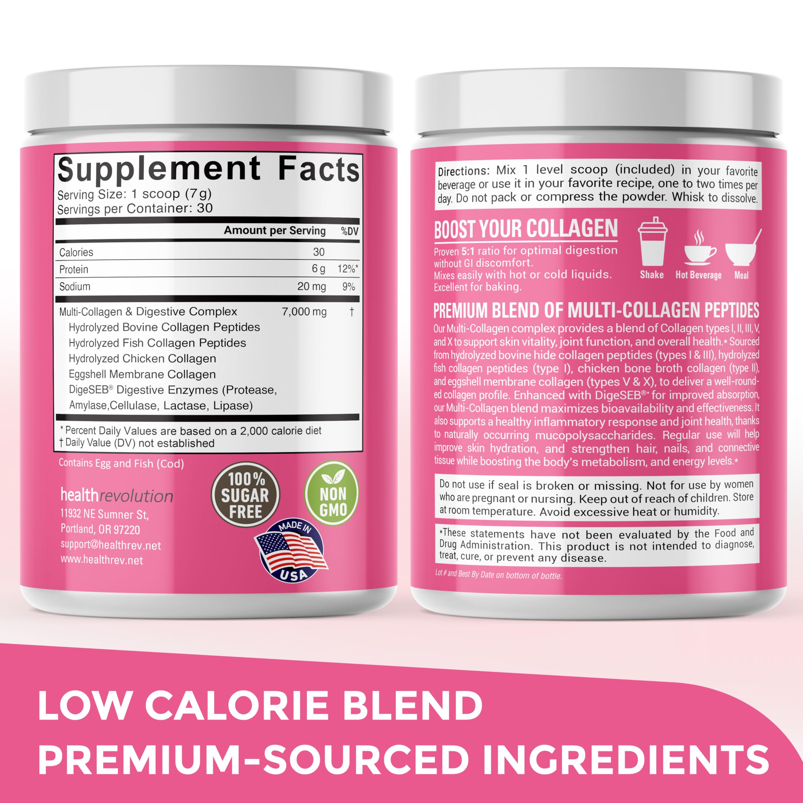 Health Revolution Mélanger dans smoothies ou boissons chaudes pour texture lisse.