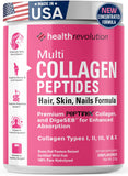Health Revolution Poudre multi-collagène types I à X pour beauté et mobilité.