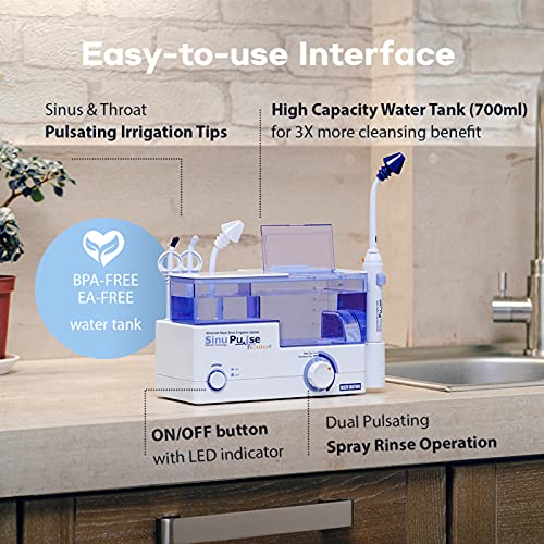 SinuPulse Elite: réservoir de grande capacité et autonomie