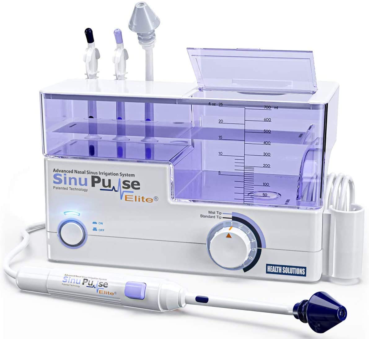 SinuPulse Elite: système d'irrigation nasal pour un rinçage en douceur et efficace