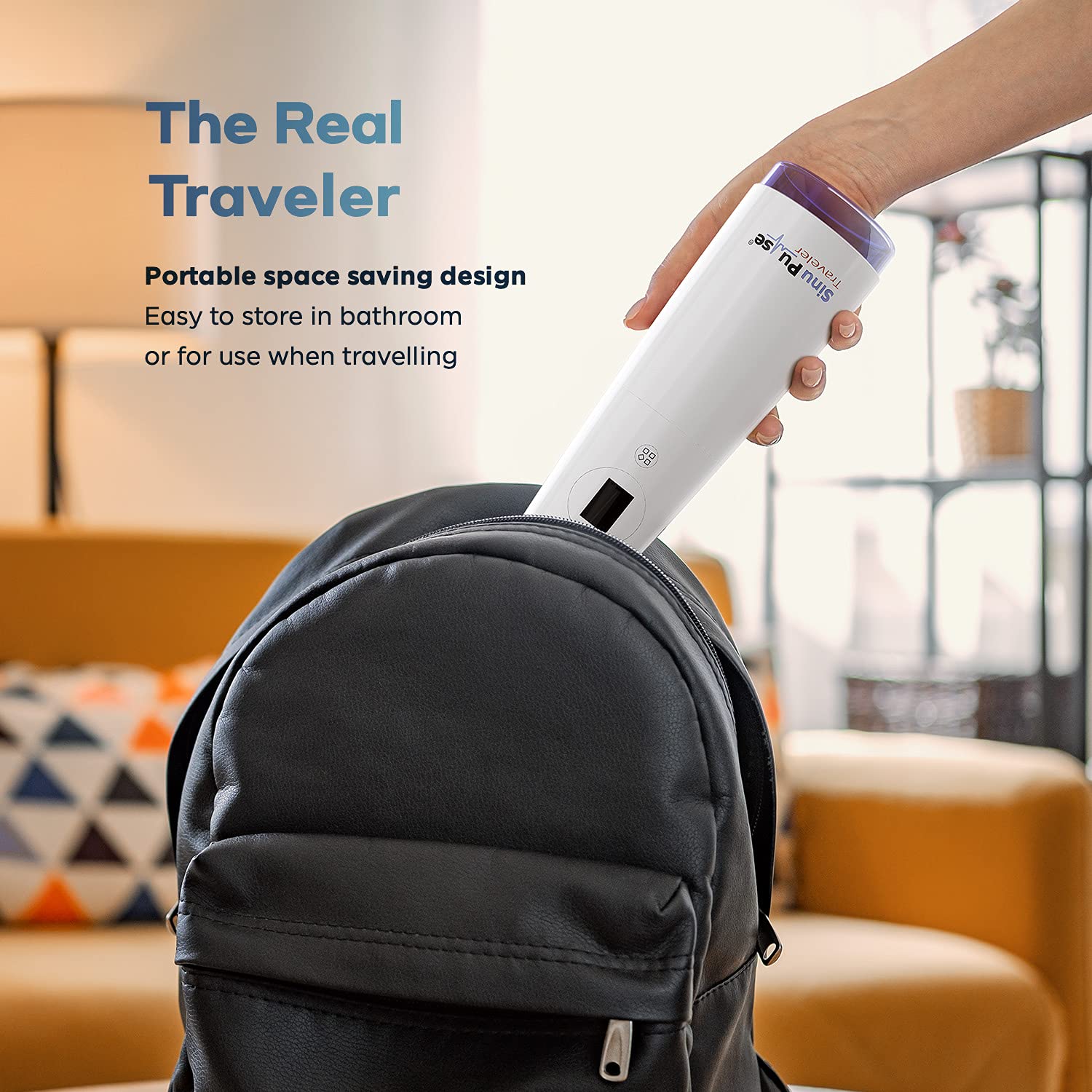 SinuPulse Traveler — chargement USB rapide pendant le voyage.
