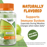 Gommes Health Supplied vitamine C pomme acidulée, prise quotidienne facile.