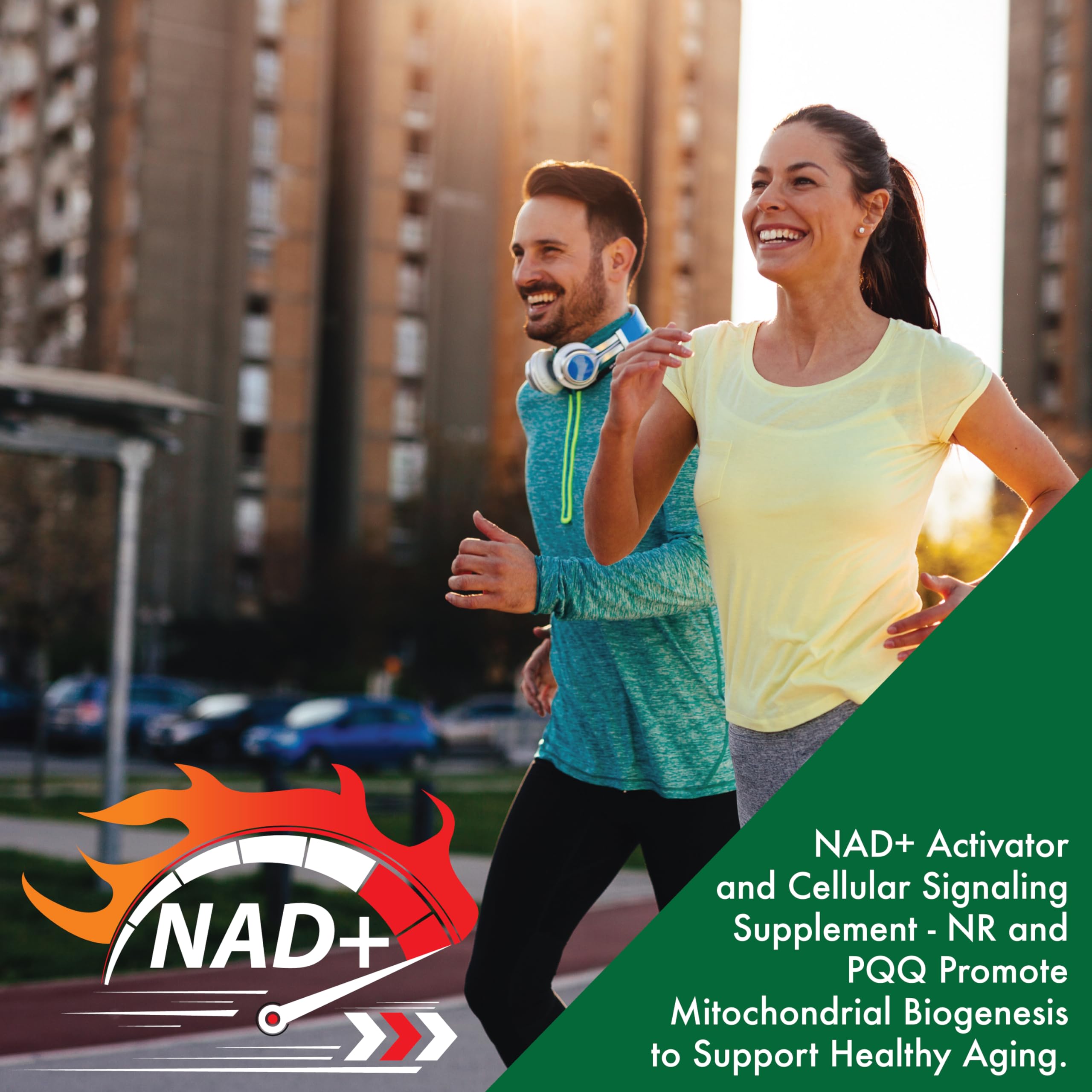 Health Thru Nutrition Activateur NAD+ PQQ – Emballage de qualité et traçabilité visibles.