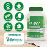 Health Thru Nutrition Activateur NAD+ PQQ – Étiquetage clair facilitant la prise quotidienne.