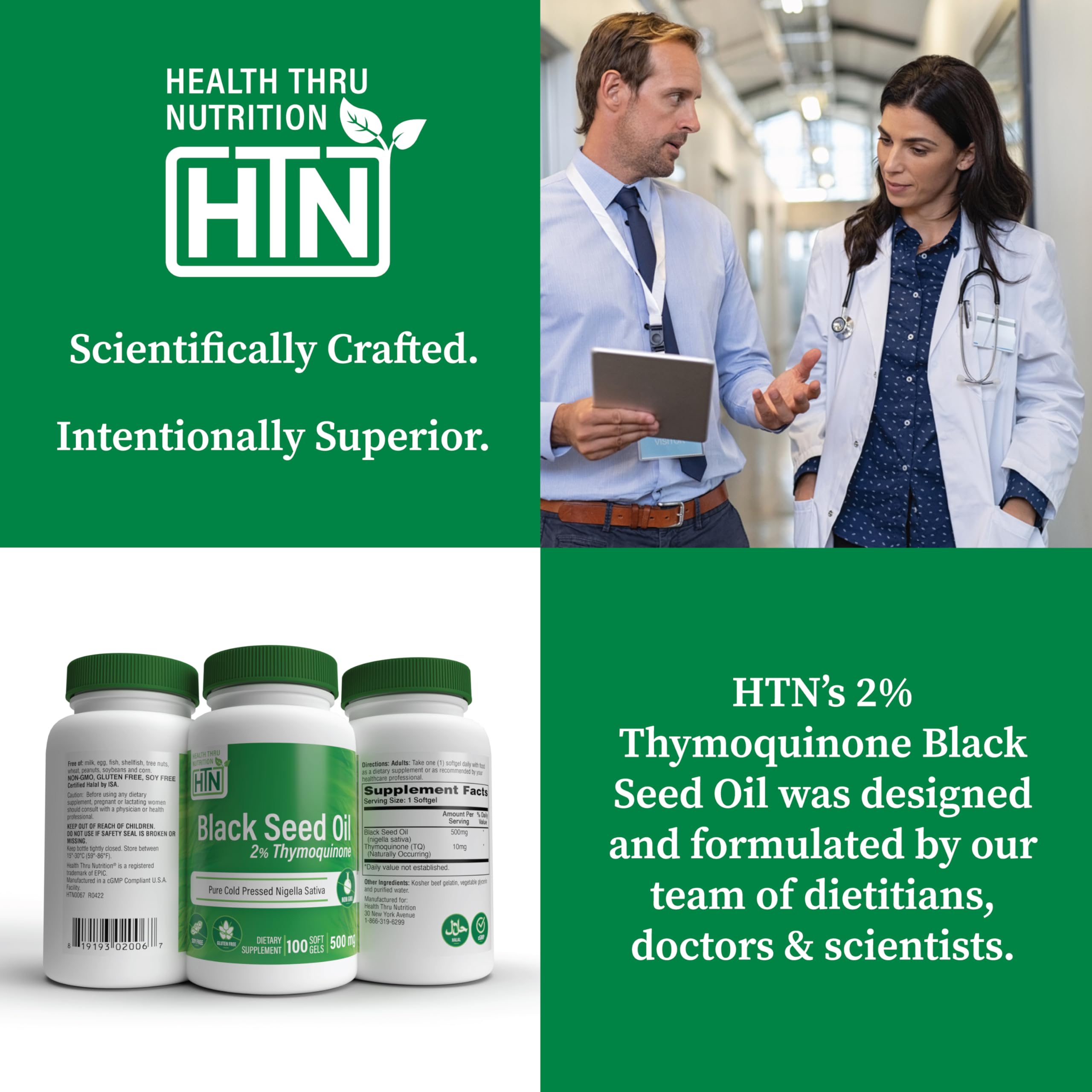Health Thru Nutrition certificat bio – produit biologique cultivé et testé.