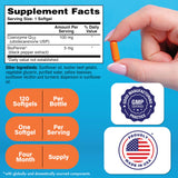 Health Thru Nutrition CoQ-10 BioPerine, bouteille 120 capsules, prise quotidienne facile.
