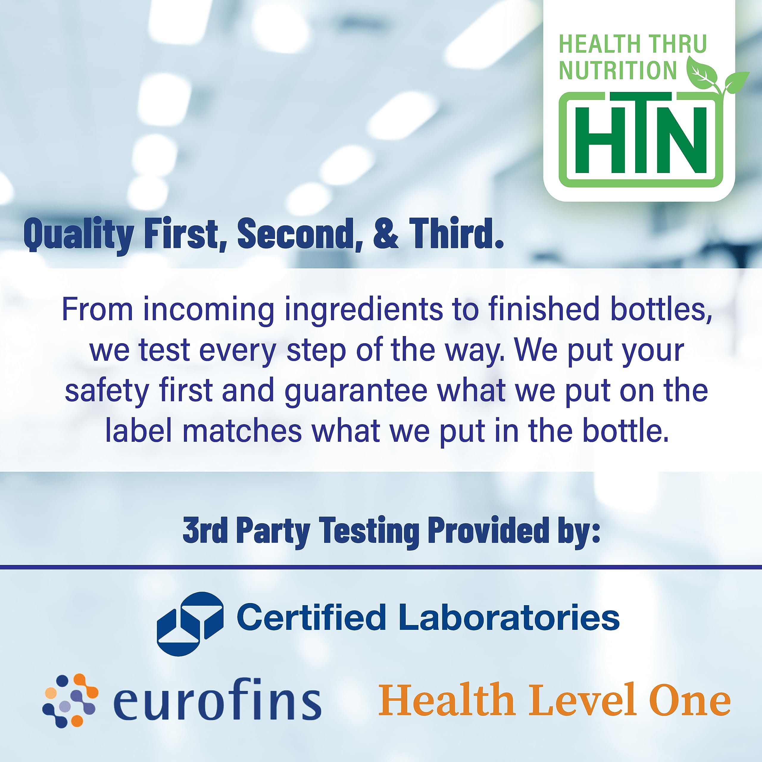 Étiquette et flacon Health Thru Nutrition CoQ-10 avec BioPerine et ingrédients