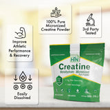 Health Thru Nutrition créatine micronisée se dissout rapidement dans l’eau ou le jus.