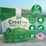 Health Thru Nutrition créatine micronisée – dose mesurée facilitant l’utilisation quotidienne.