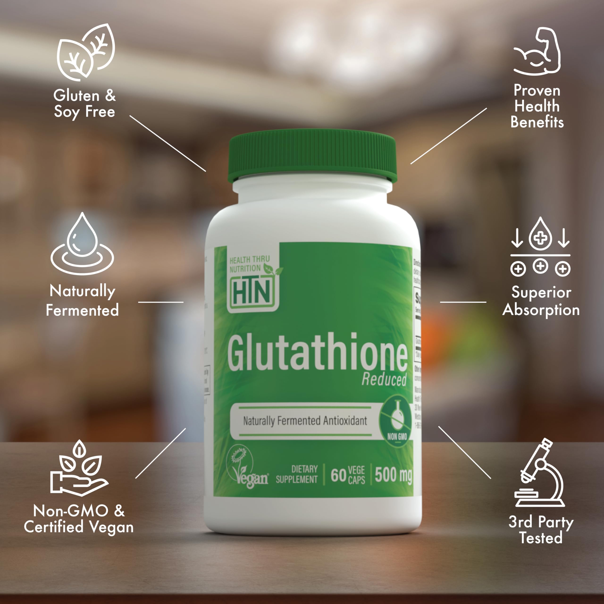 Health Thru Nutrition Glutathione: processus de fermentation pour une forme biodisponible