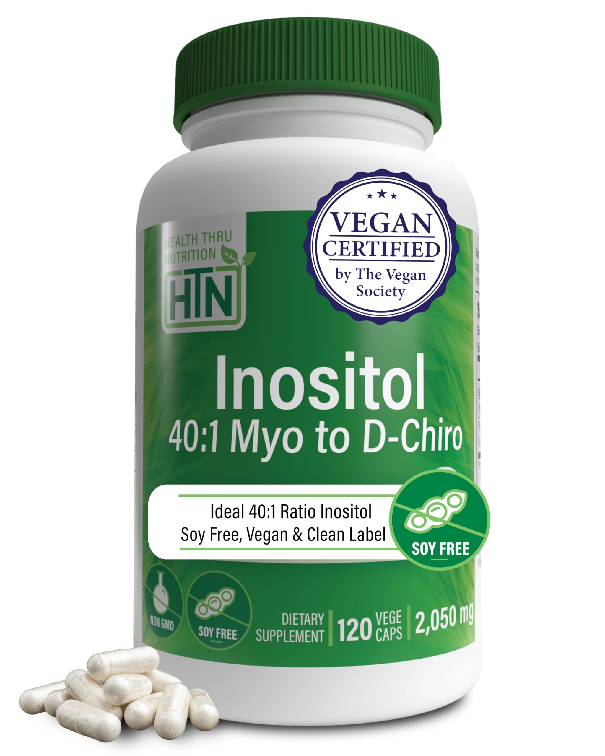 Health Thru Nutrition Inositol 40:1 — flacon pratique pour votre routine quotidienne.