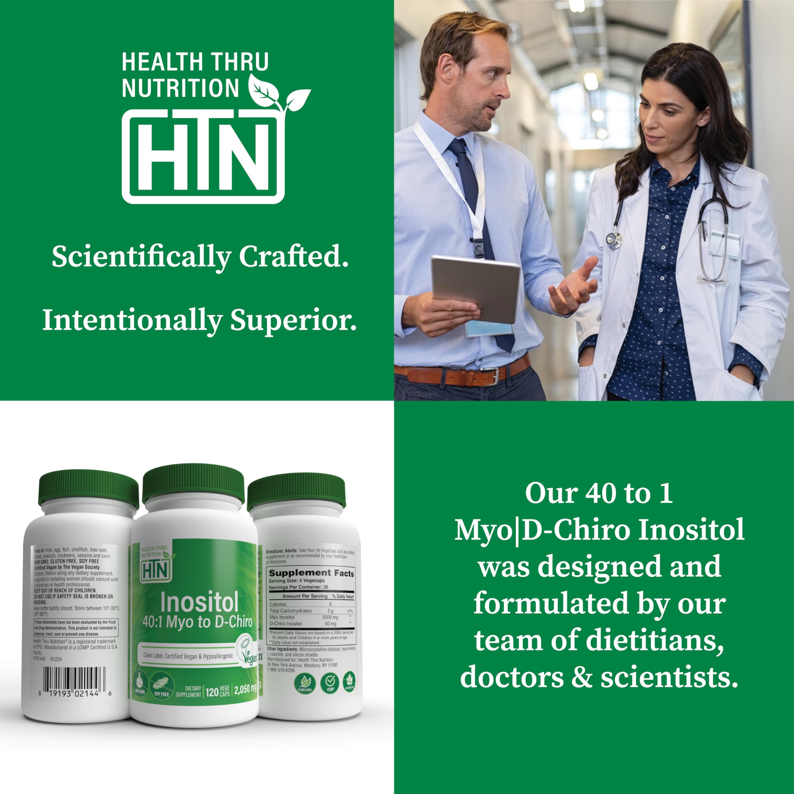 Health Thru Nutrition Inositol 40:1 — fabrication américaine en installation BPF.
