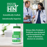 Health Thru Nutrition Skineu-tablette-eau: capsule se dissolvant rapidement dans l'eau.