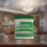 Health Thru Nutrition Sodium Ascorbate poudre mélange-boisson — à mélanger facilement pour une boisson quotidienne.