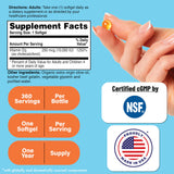 Softgels D3 360 unités Health Thru Nutrition, capsules faciles à avaler pour le soutien des os.