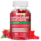 Gommes Health4All magnésium glycinate, bouteille rouge framboise et texture gourmande