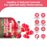Détail texture des gommes Health4All magnésium glycinate framboise sans sucre