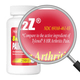 HealthA2Z Arthrite et douleurs: caplets 8 heures pour un confort durable.