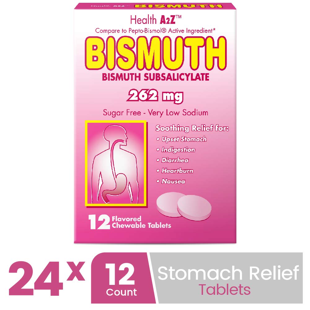 HealthA2Z Bismuth : coffret 24 paquets, pratique pour les déplacements.