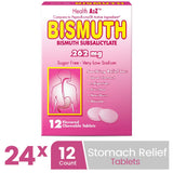 HealthA2Z Bismuth : coffret 24 paquets, pratique pour les déplacements.