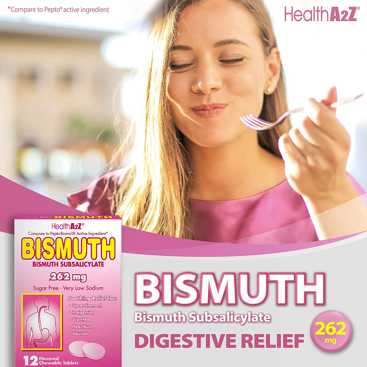 HealthA2Z Bismuth : main saisissant une tablette pour une utilisation rapide.