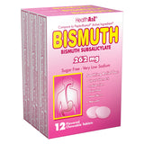 HealthA2Z Bismuth tablettes à mâcher portables pour apaiser les inconforts digestifs après les repas