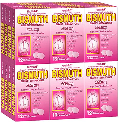 HealthA2Z Bismuth : tablette emballée individuellement pour un usage pratique en déplacement.
