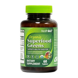 HealthA2Z boîte et bouteille du complément vert, soutien quotidien de vitalité naturelle.