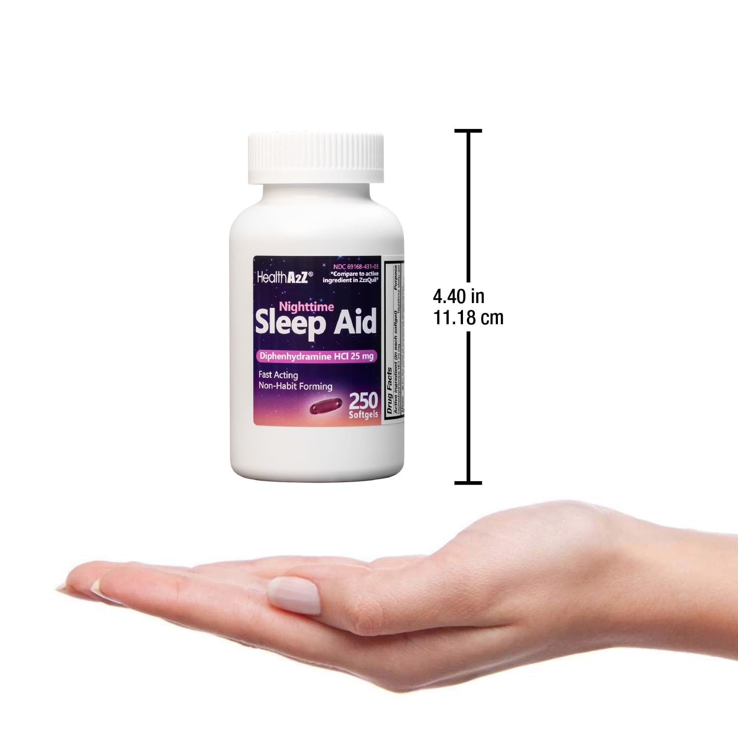 HealthA2Z Bouteille 250 gélules – format pratique pour une utilisation régulière.