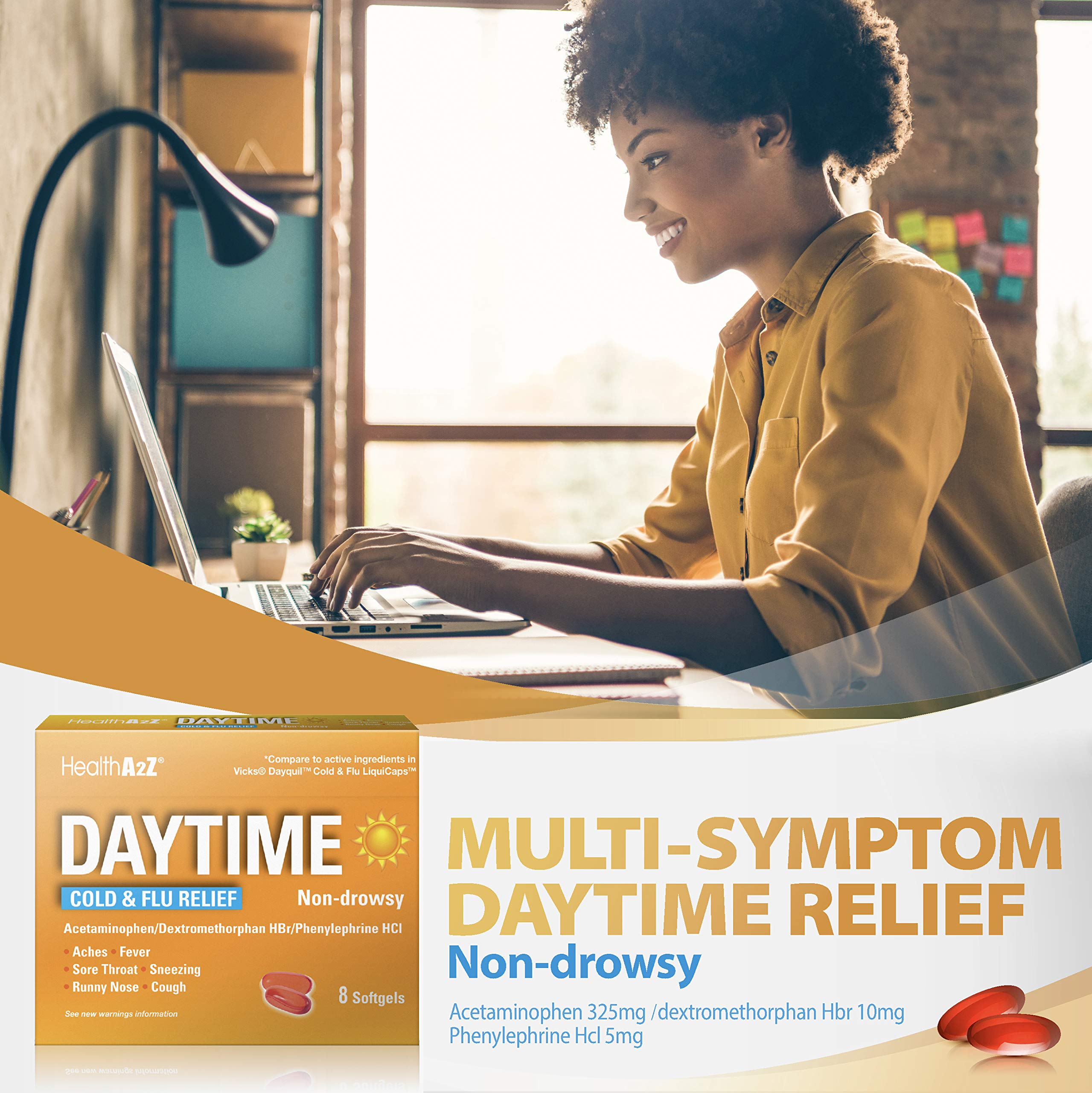 HealthA2Z Daytime utilisation quotidienne, forme diurne