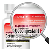 HealthA2Z Decongestant PE - tablettes: soulage la pression sinusale