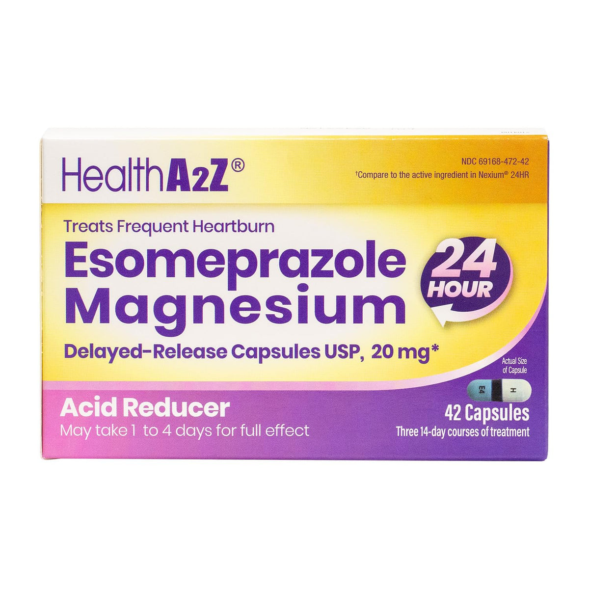 HealthA2Z Esomeprazole Magnésium 20 mg - Bouteille: soulagement ciblé et durable du reflux