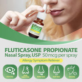 HealthA2Z Fluticasone Nasal Spray, emballage compact et pratique.