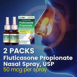 Étiquette lisible HealthA2Z Fluticasone garantit une utilisation sûre.