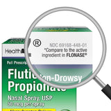 HealthA2Z Fluticasone Nasal Spray, pompe ergonomique facilitant l’usage quotidien.
