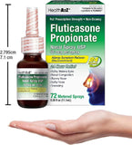 HealthA2Z Fluticasone Nasal Spray, soulagement potentiel des allergènes intérieurs et extérieurs.