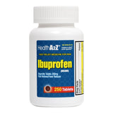 HealthA2Z ibuprofène 200 mg — boîte prête pour les douleurs quotidiennes.