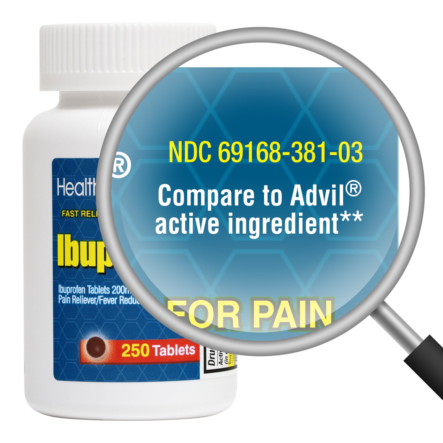 HealthA2Z ibuprofène 200 mg — comprimés faciles à avaler pour le confort quotidien.