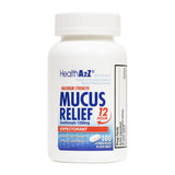 HealthA2Z Mucus Relief – la bouteille, soulage potentiellement la congestion thoracique.