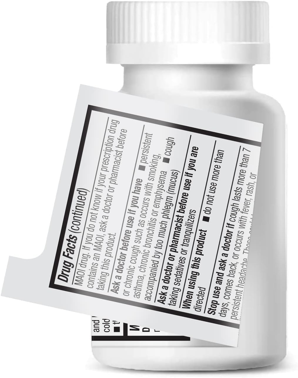 Comprimés HealthA2Z Mucus Relief DM non enrobés, prises faciles.